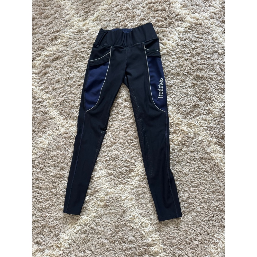 Tredstep Ireland Allegro Full Seat Riding Tights Black Navy Blue 26R 26 Regular